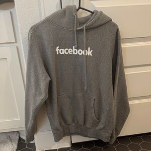 Gray Facebook oversized Hoodie